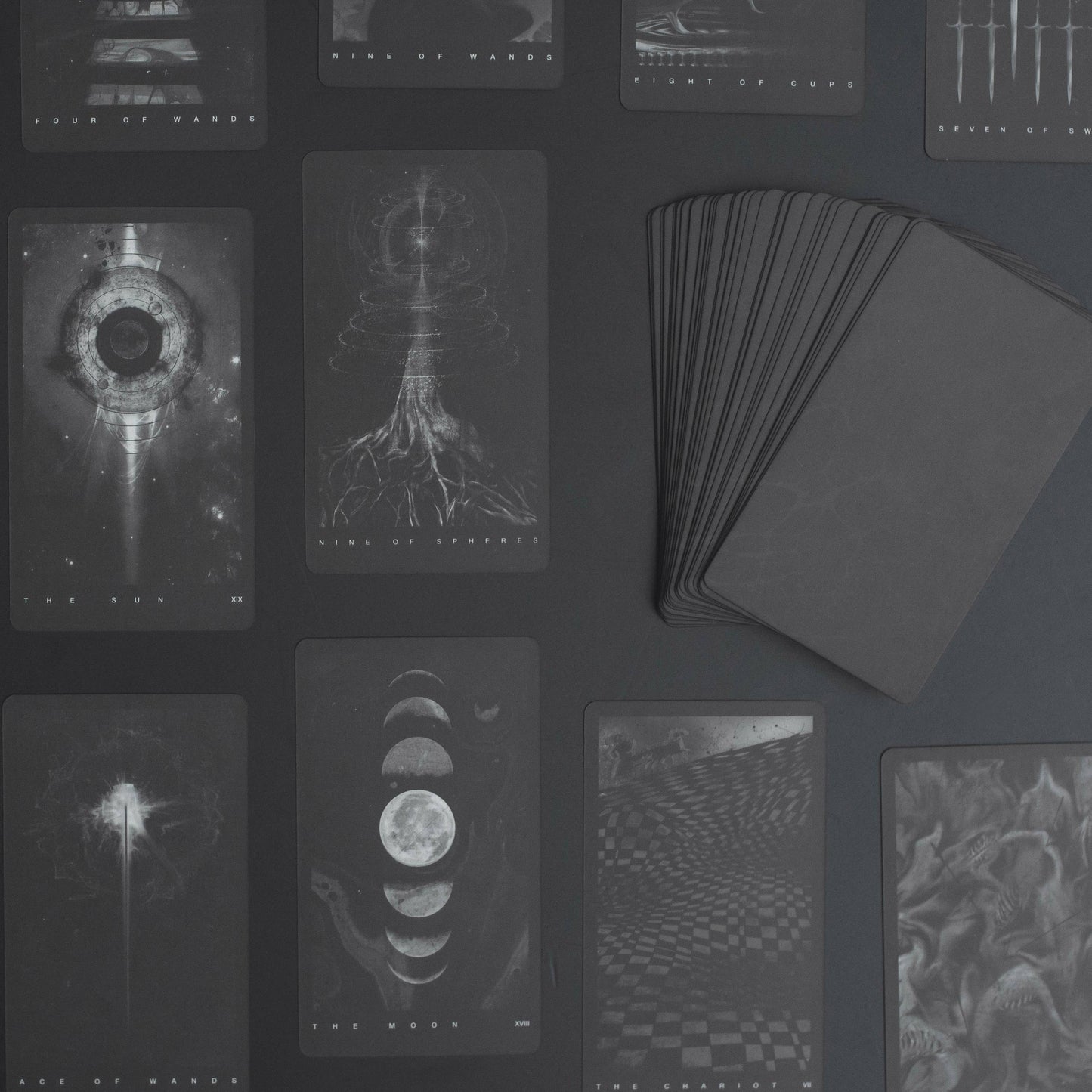 Black Tarot Modern Tarot Cards Deck