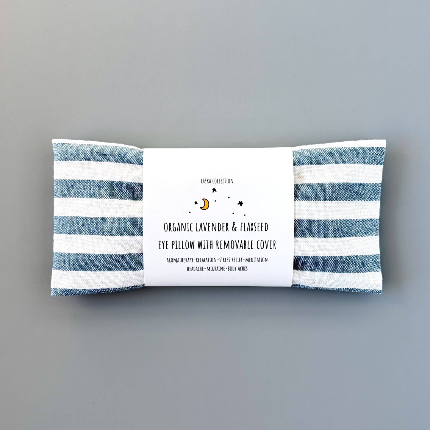 Blue + White Stripes Eye Pillow