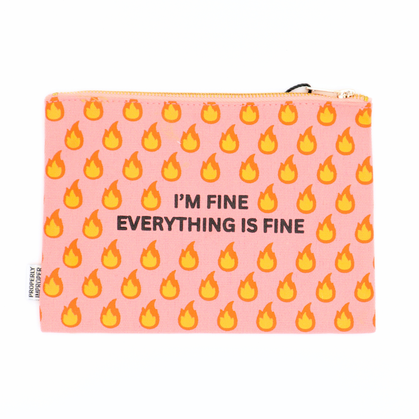 Everything is Fine Canvas Pouch