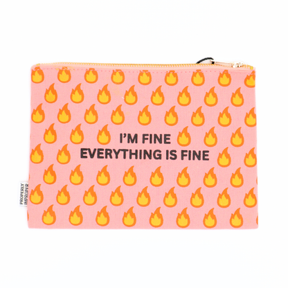Everything is Fine Canvas Pouch