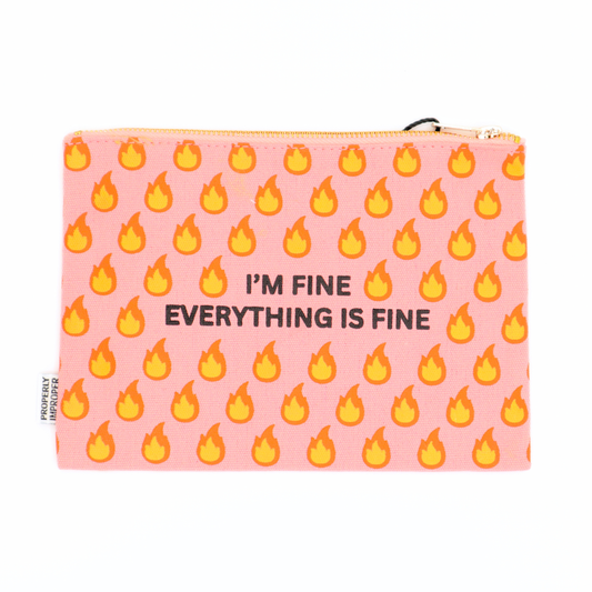 Everything is Fine Canvas Pouch