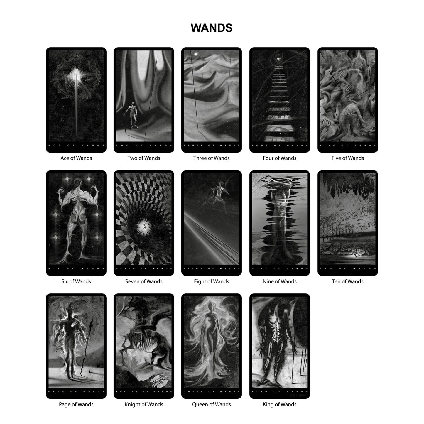 Black Tarot Modern Tarot Cards Deck