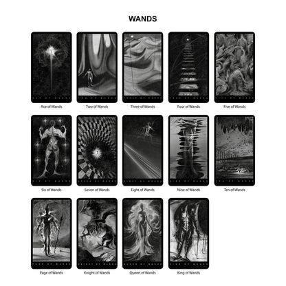 Black Tarot Modern Tarot Cards Deck