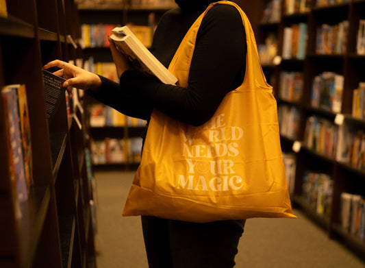 The World Needs Your Magic - Recycled Foldable Tote Bag