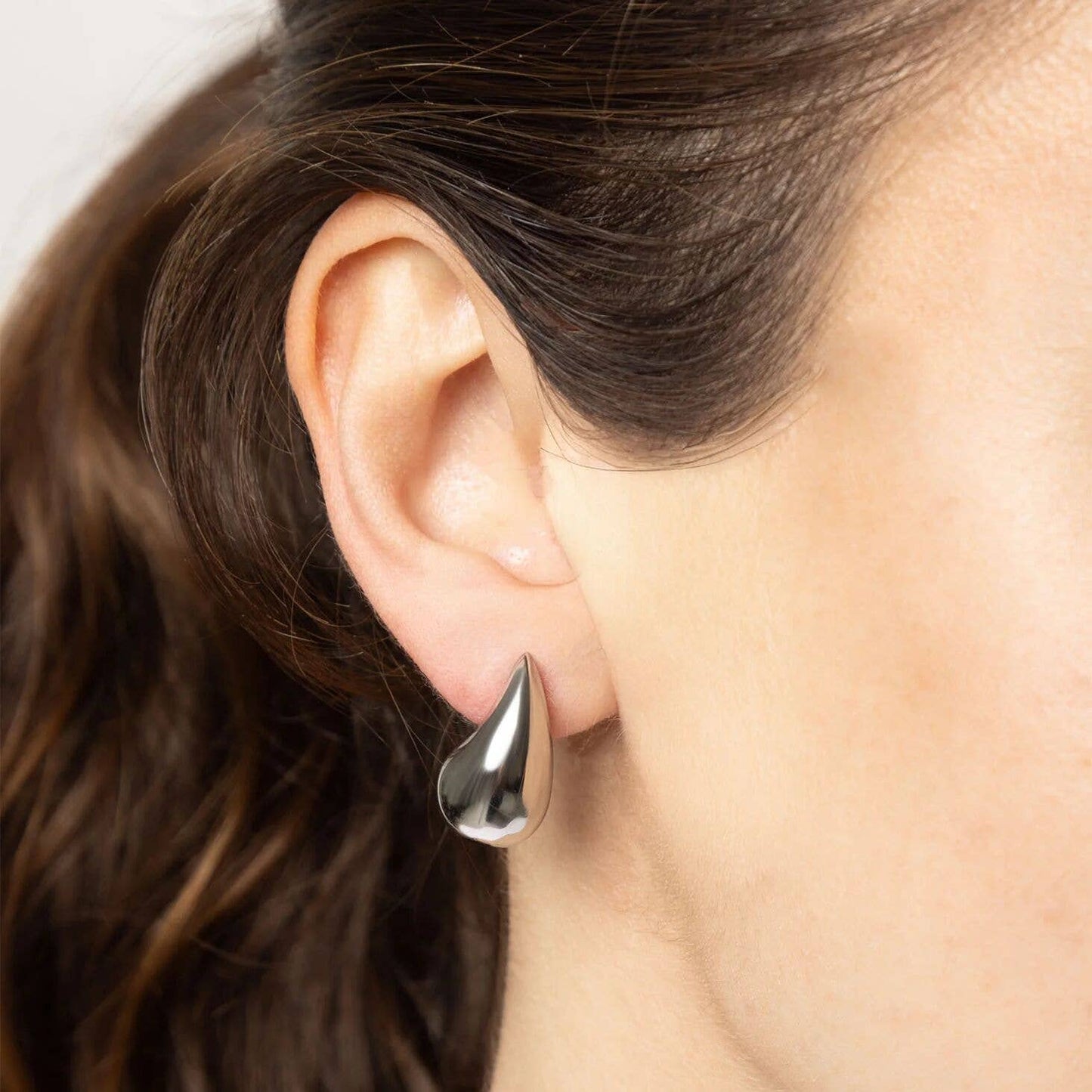 Stainless Steel Tear Drop Earrings