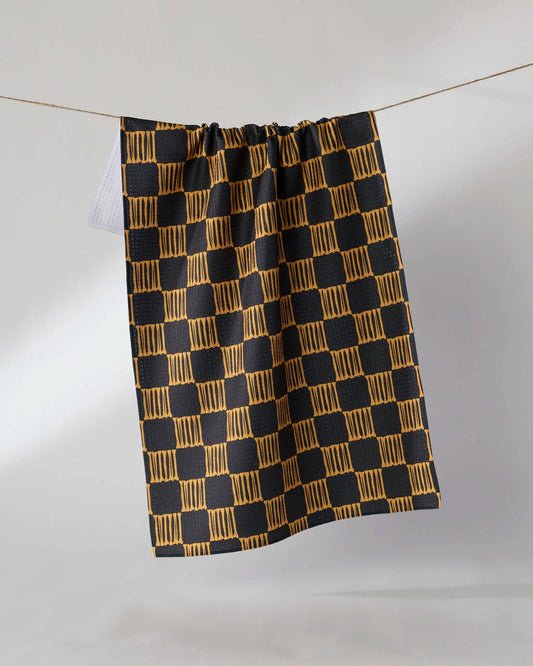 Geometry Tea Towel - Lantern Grid