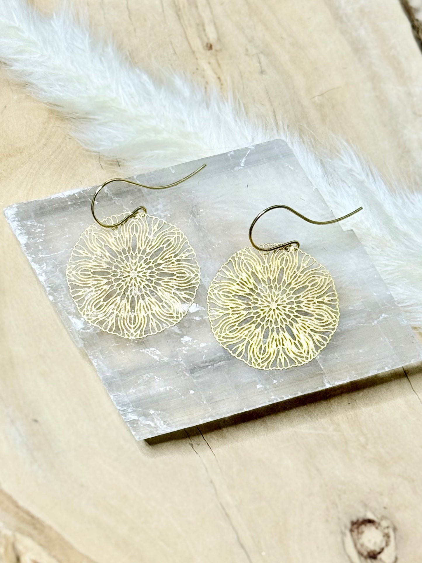 Gold Filigree Earrings