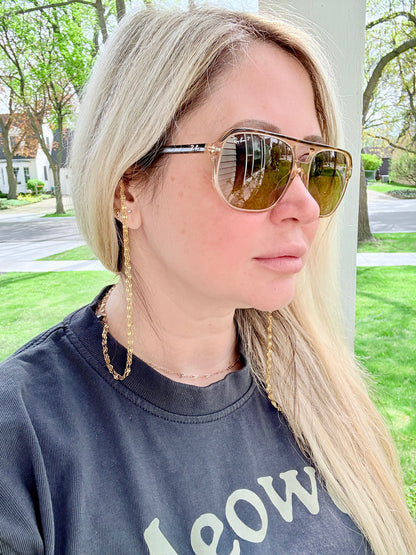 Gold Duet Glasses Strap