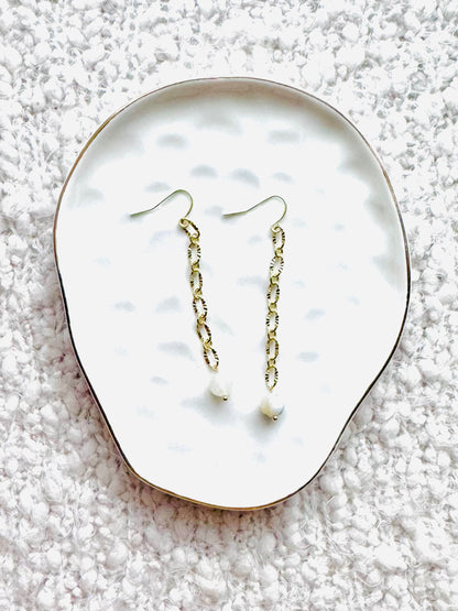 Opal + Gold Duster Earrings