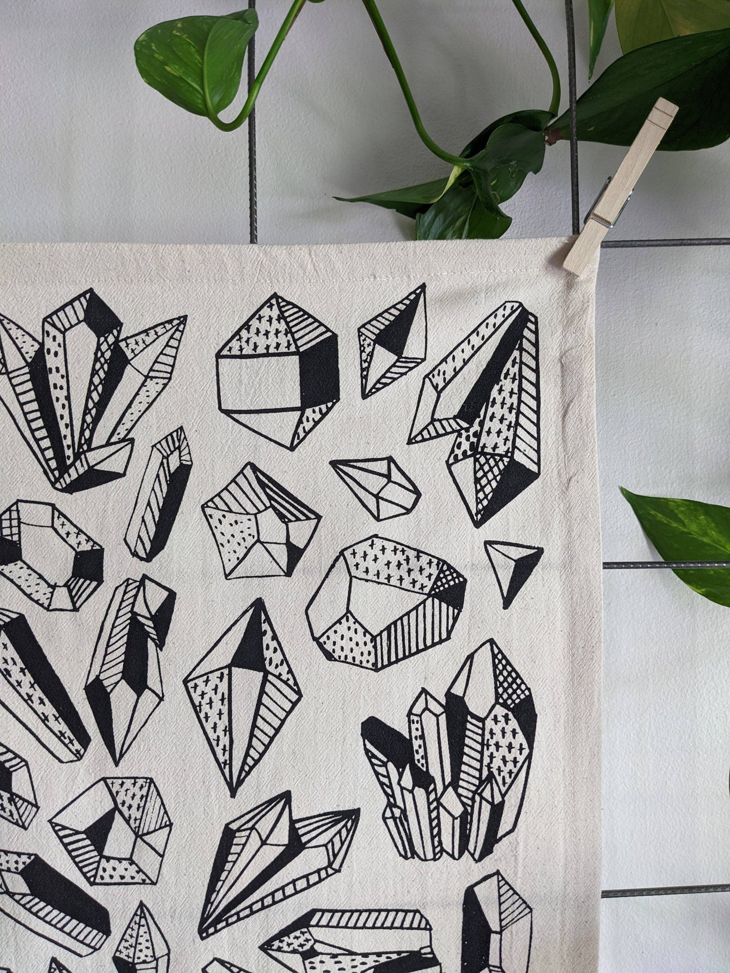 Tea towel | gem - crystal pattern