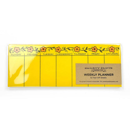 Floral Vine Weekly Planner Pad