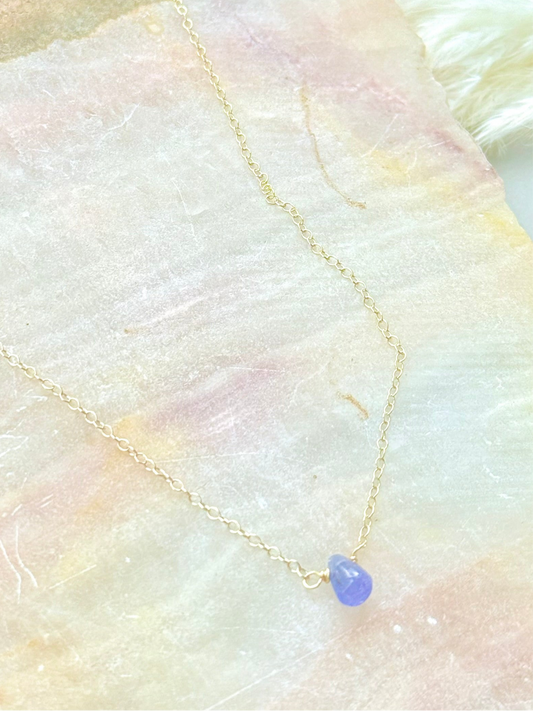 Tanzanite + Gold Filled Necklace