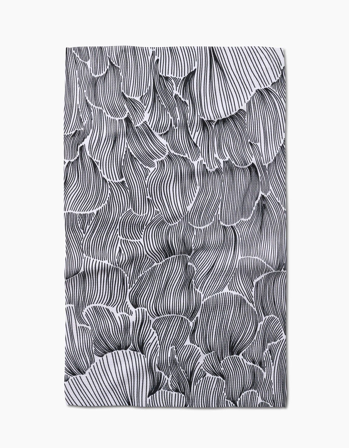 Geometry Tea Towel - Posh Petals Fresh Linen