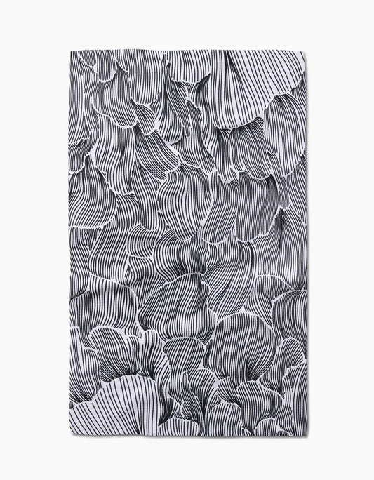 Geometry Tea Towel - Posh Petals Fresh Linen