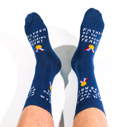 Father of the Year Crew Socks