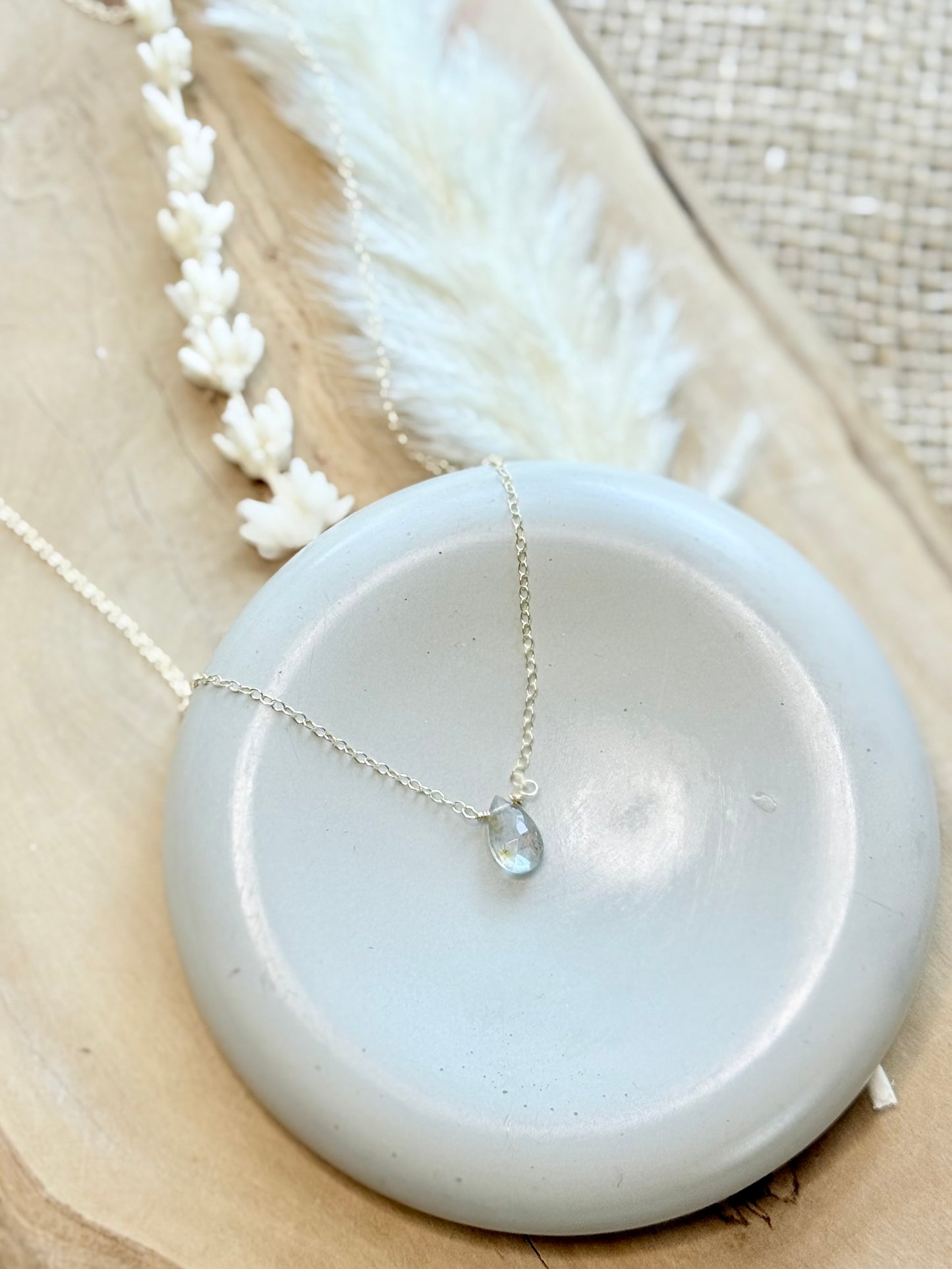 Labradorite + Gold Filled Necklace