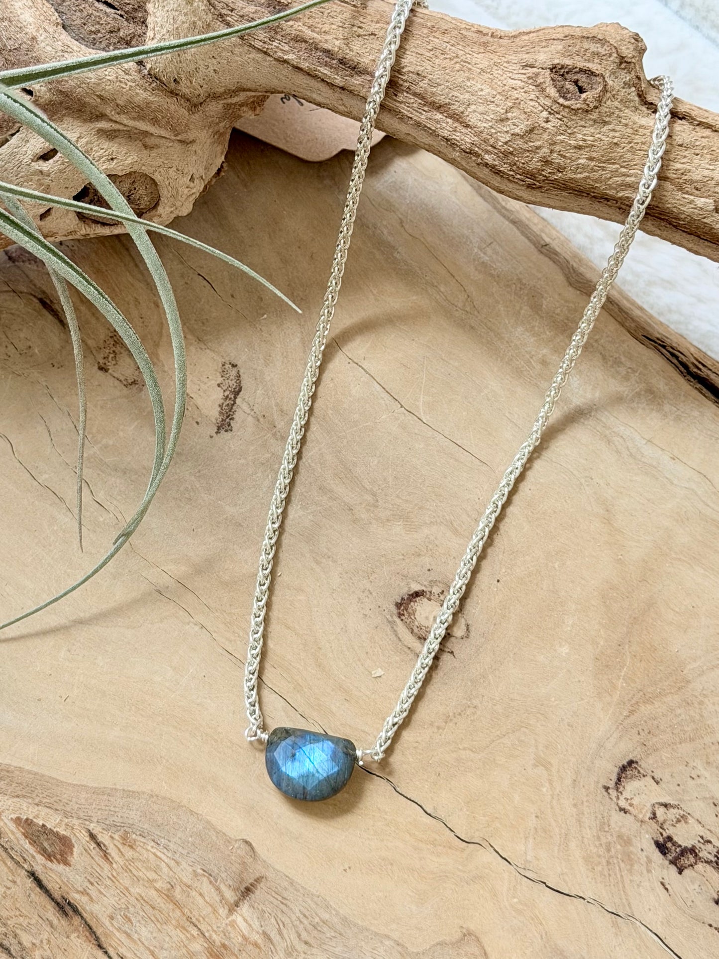Labradorite + Silver Necklace
