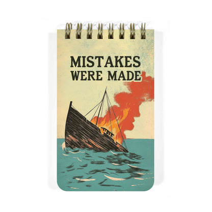 Mistakes Were Made - 3x5 Spiral Memo Notepad