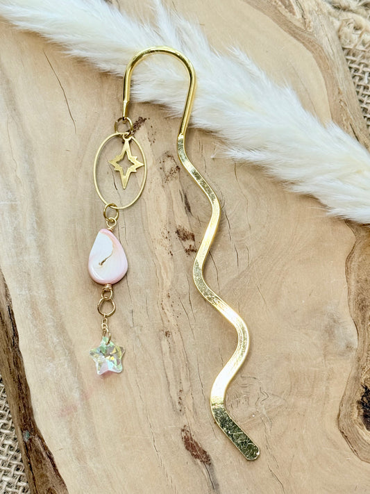 Freshwater Pearl + Gold Plant Stake