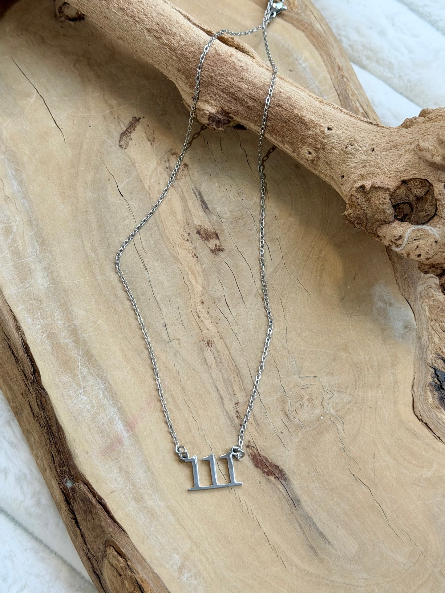 Dainty Angel Number 111 Necklace