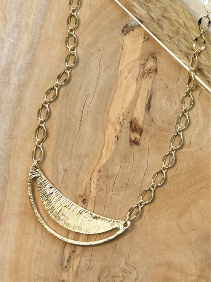 Gold Arc Necklace