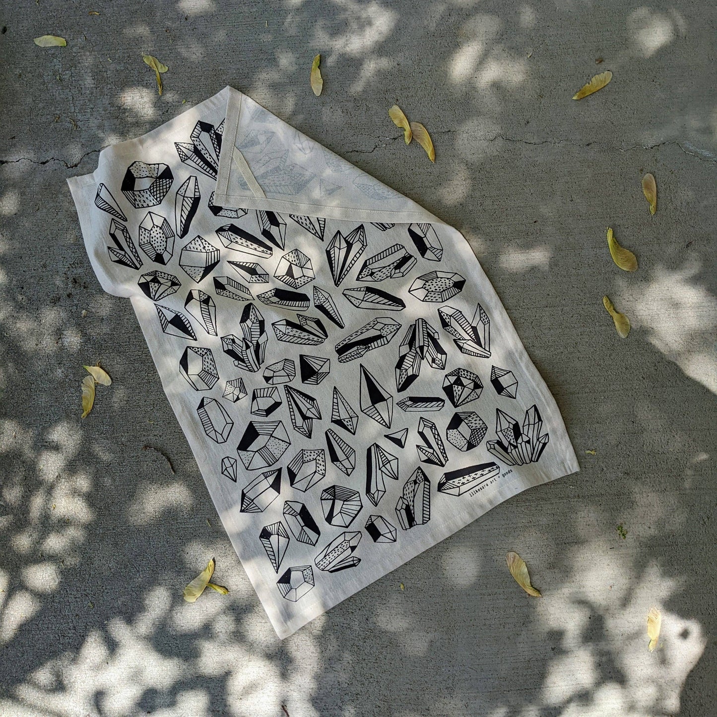 Tea towel | gem - crystal pattern