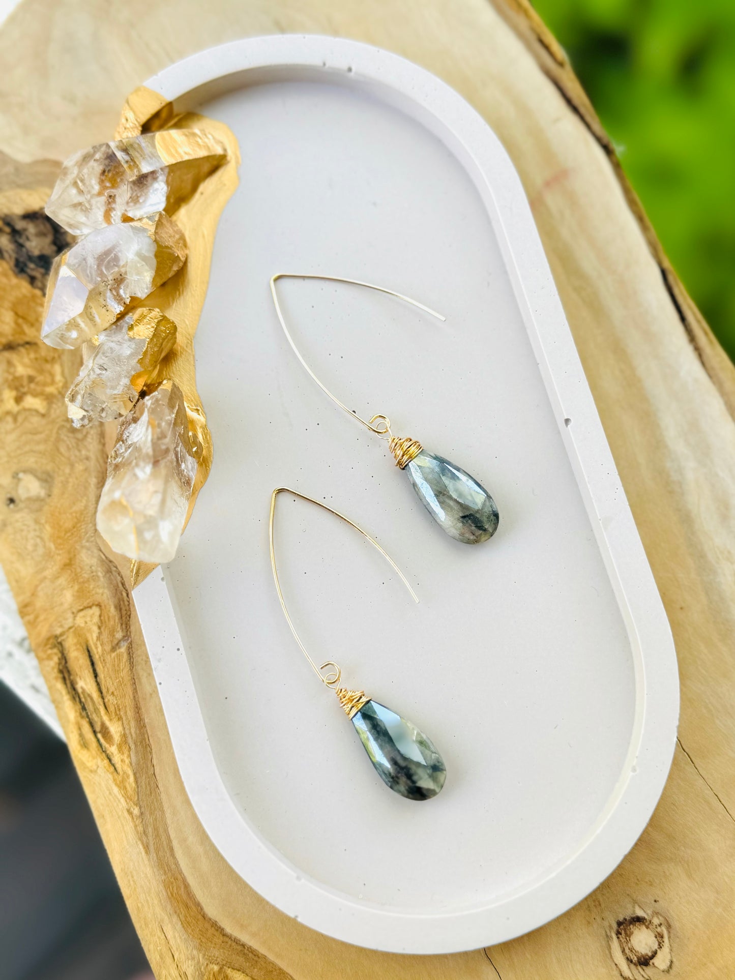 Silverite + Gold Earrings