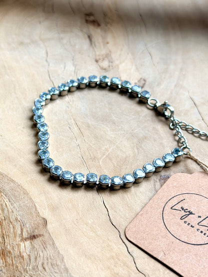 Round Cubic Zirconia Tennis Bracelet