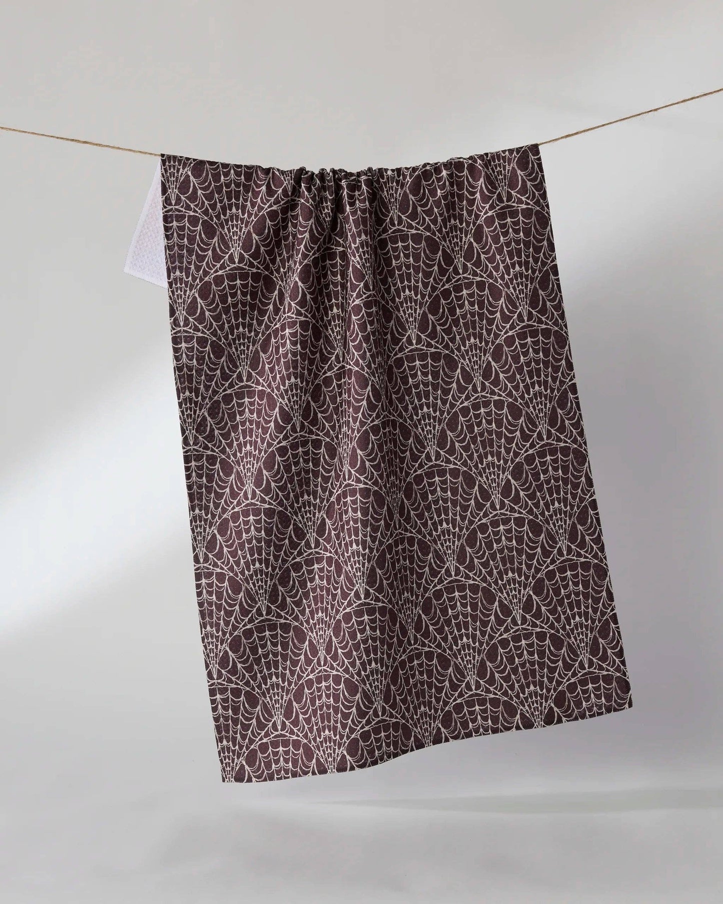Geometry Tea Towel - Velvet Cobwebs