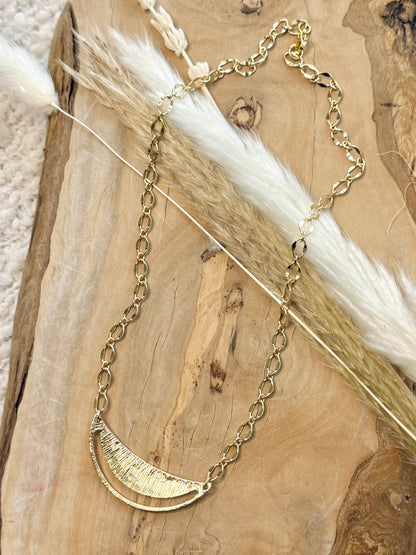 Gold Arc Necklace