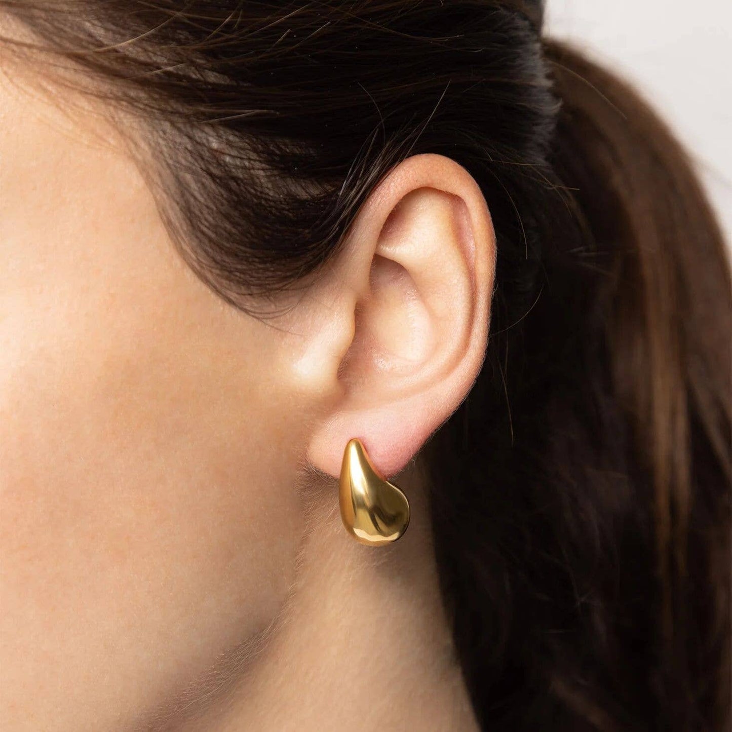 Stainless Steel Tear Drop Earrings