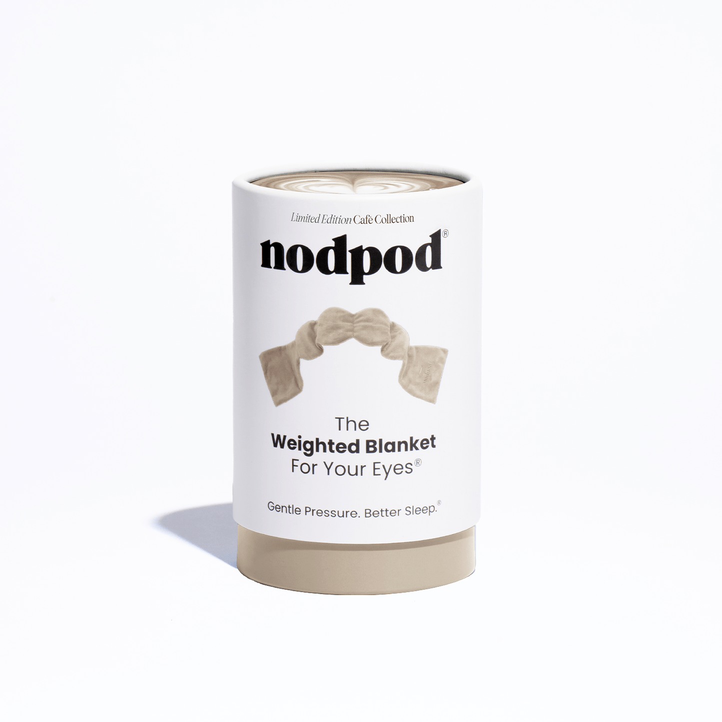 Latte Nodpod Weighted Sleep Mask