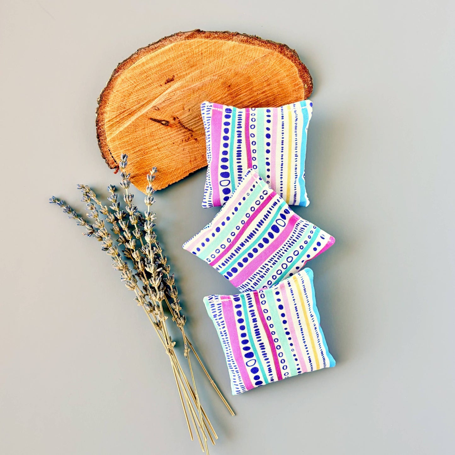 Set of 3 Organic Lavender Sachets