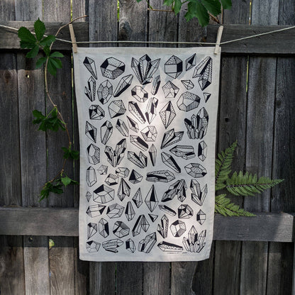 Tea towel | gem - crystal pattern