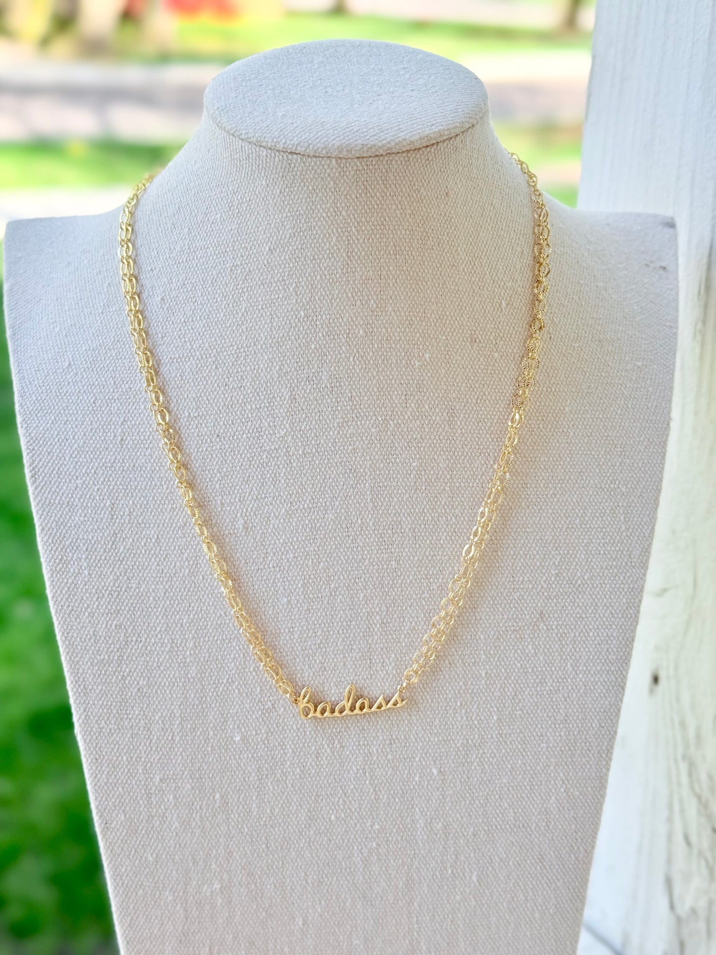 Badass + Gold Duet Chain Necklace