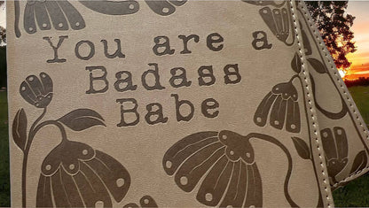 You Are A Badass Babe - Vegan Journal