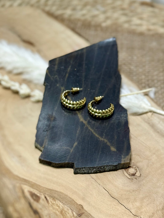 Gold Wheat Earrings