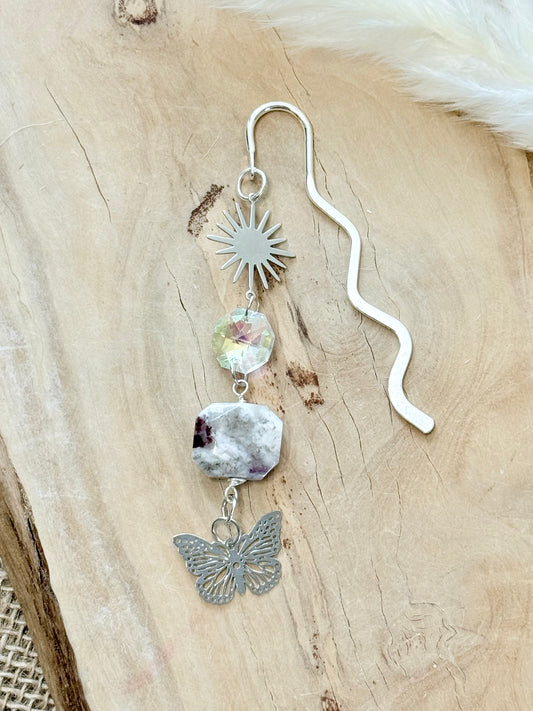 Eudialyte  + Silver Plant Stake