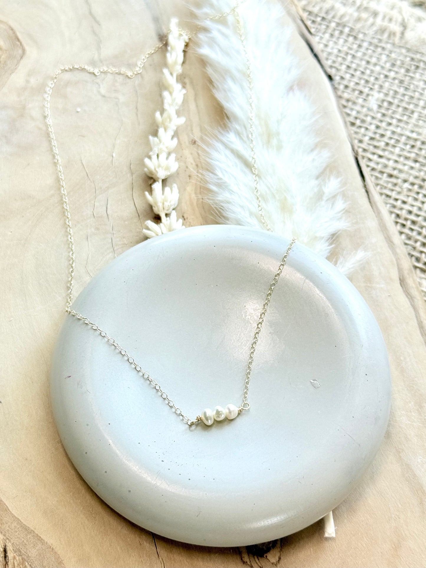 Freshwater Pearl + Gold Filled Necklace