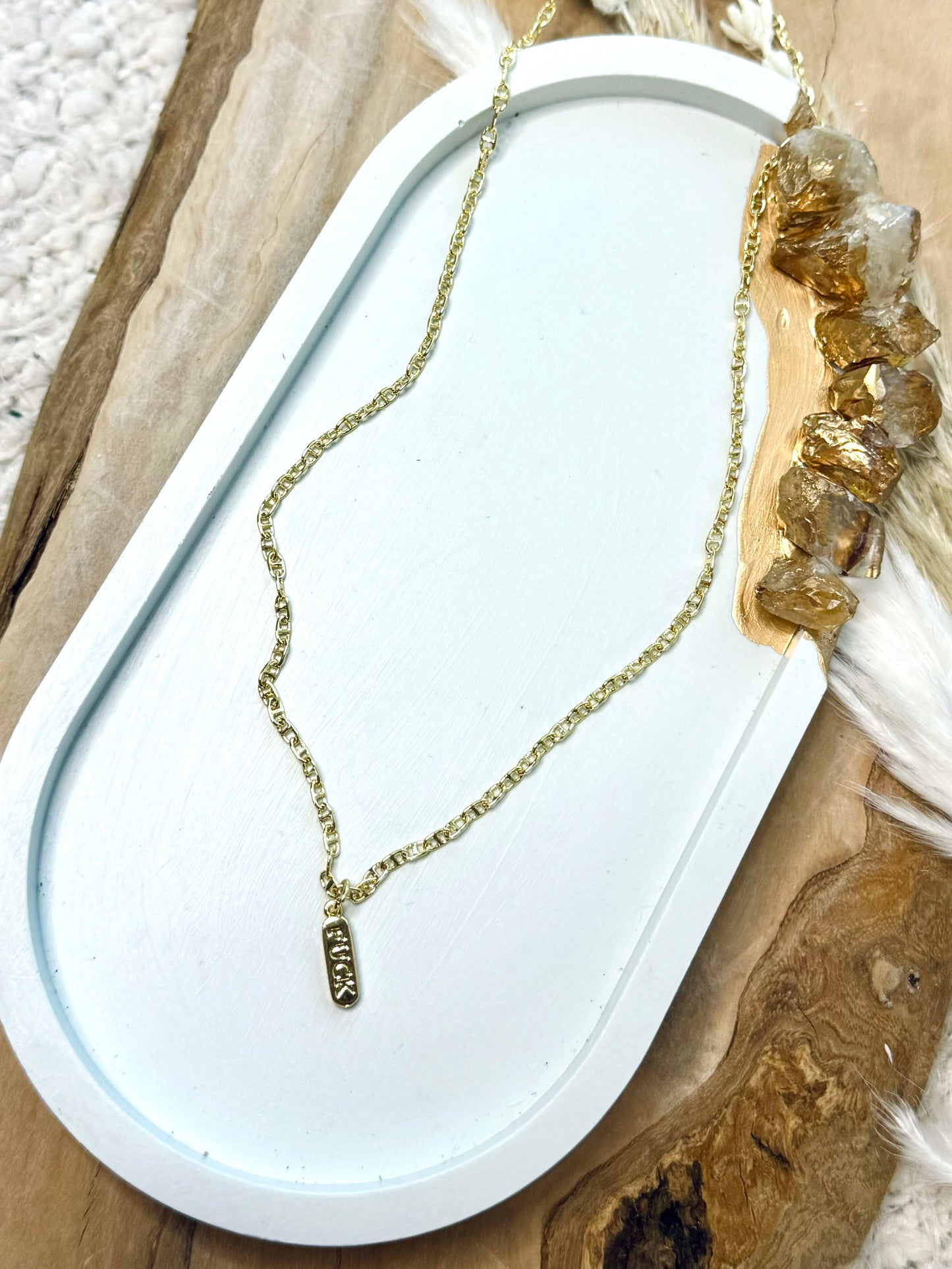 F*ck Gold Necklace