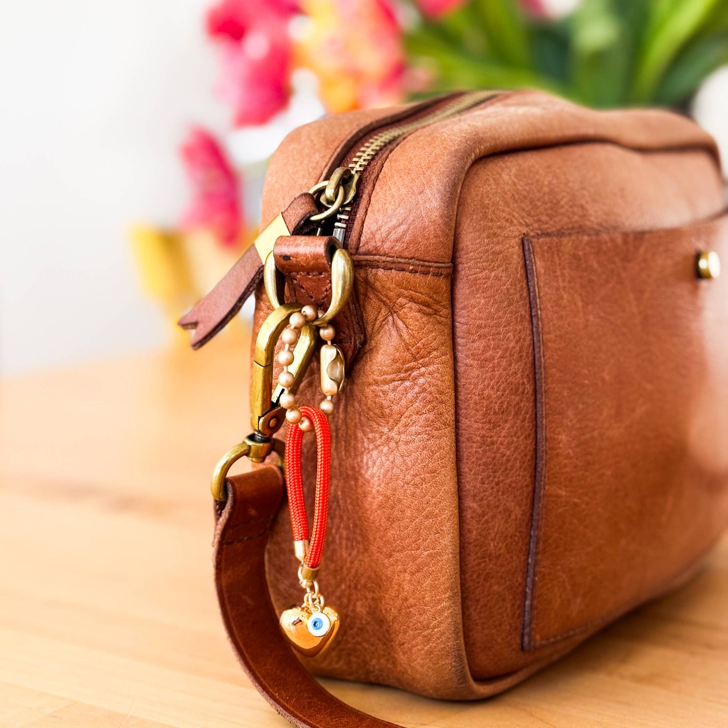 Heart Bag Charm Accessory For Handbags and Backpacks