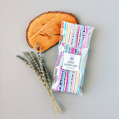 Set of 3 Organic Lavender Sachets