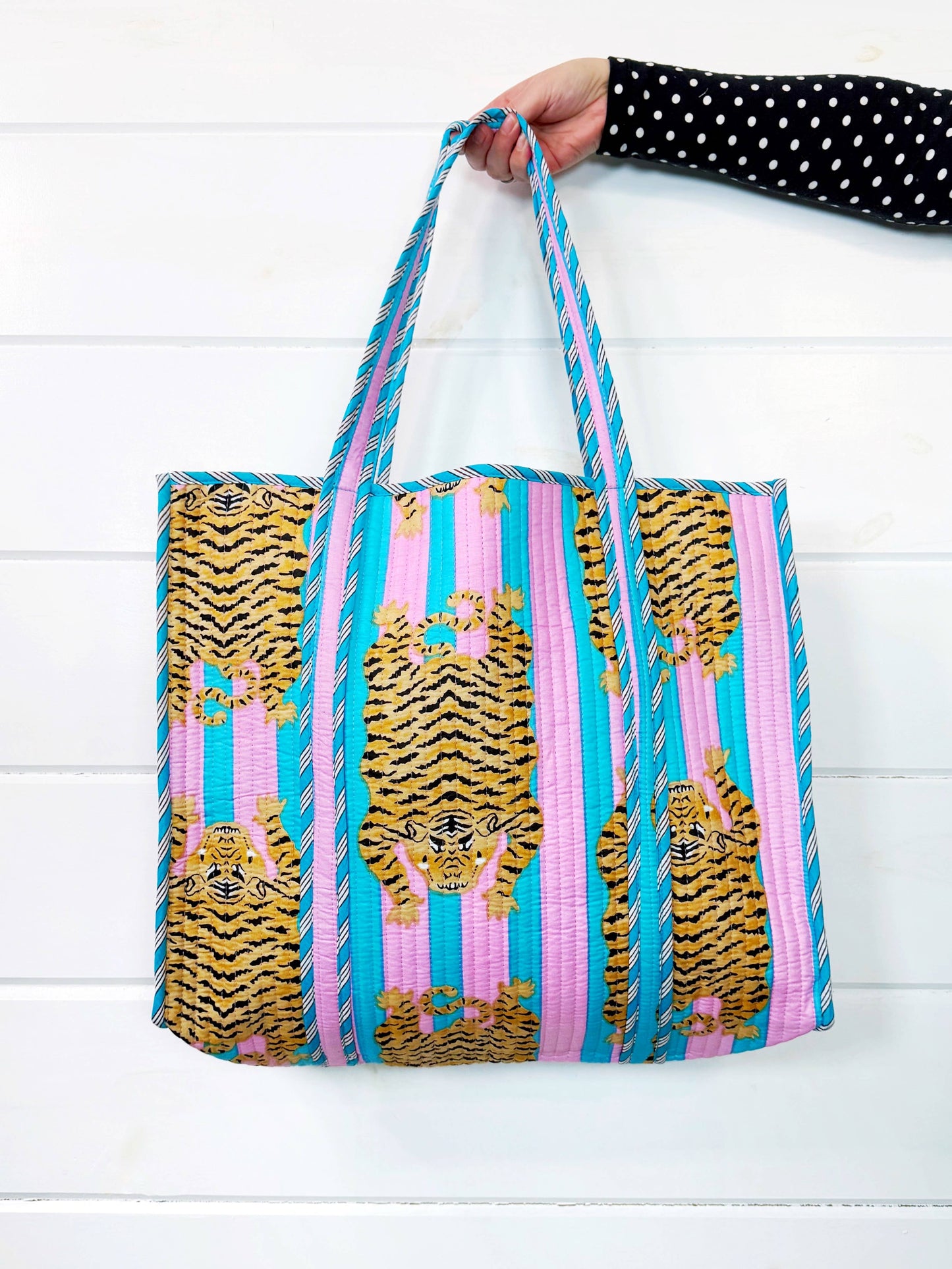 Cotton Candy Tiger Tote Bag