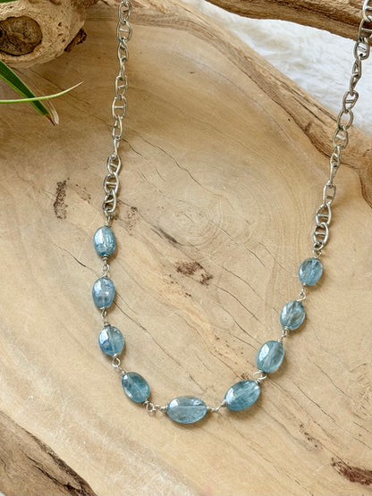 Kyanite + Silver Necklace