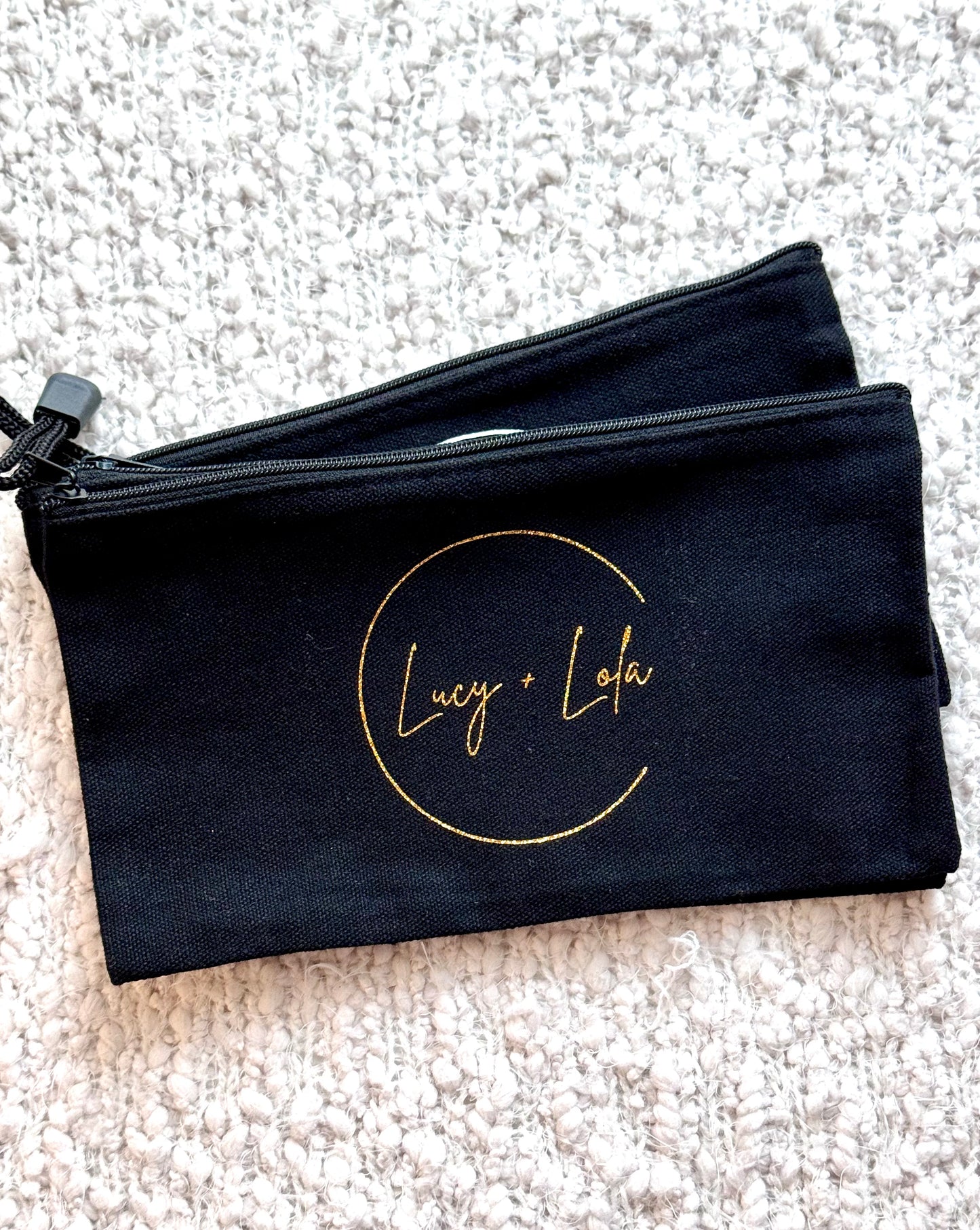 Lucy + Lola Black Pouch