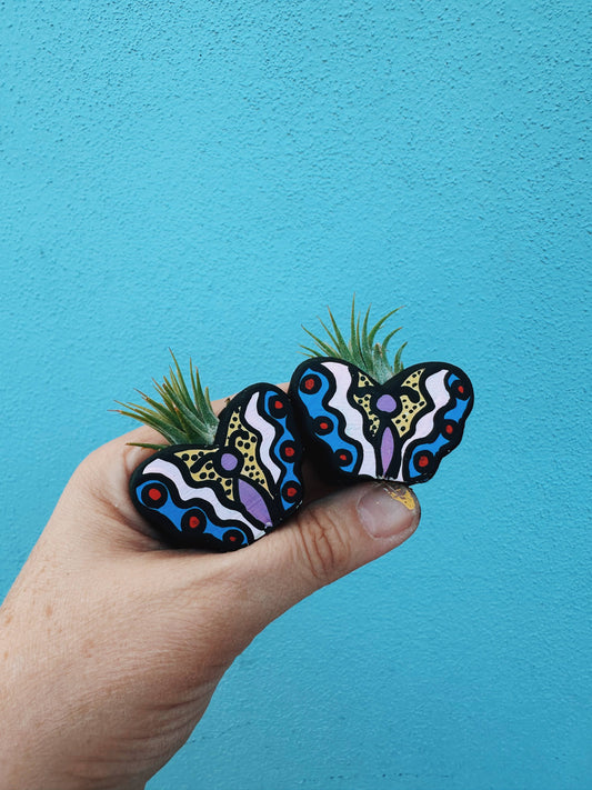Tattoo Flash Butterfly Mini Planter with Plant