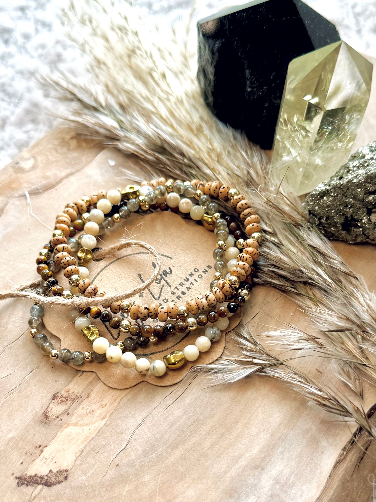 Boho Gold Skully Stack (4-stack)