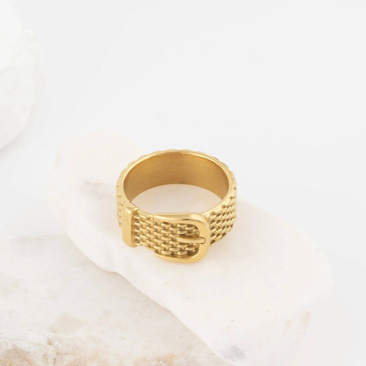 Gold Buckle Ring