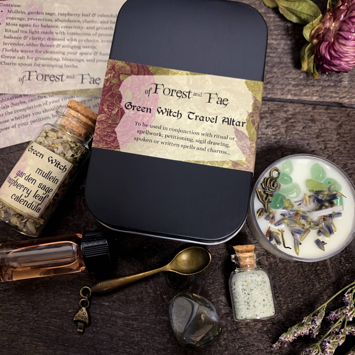 Green Witch Travel Altar Kit