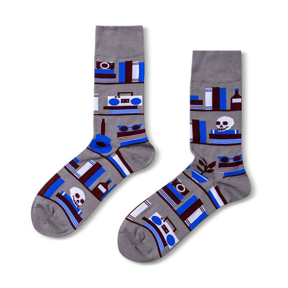 Bookshelf Crew Sock